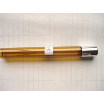 Amber Roll-on Screwed Glass Bottle for Cosmetic 128mm